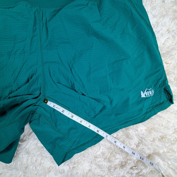 REI Swiftland 5” Women's Running Shorts Crater Teal Size XL - Picture 6 of 6